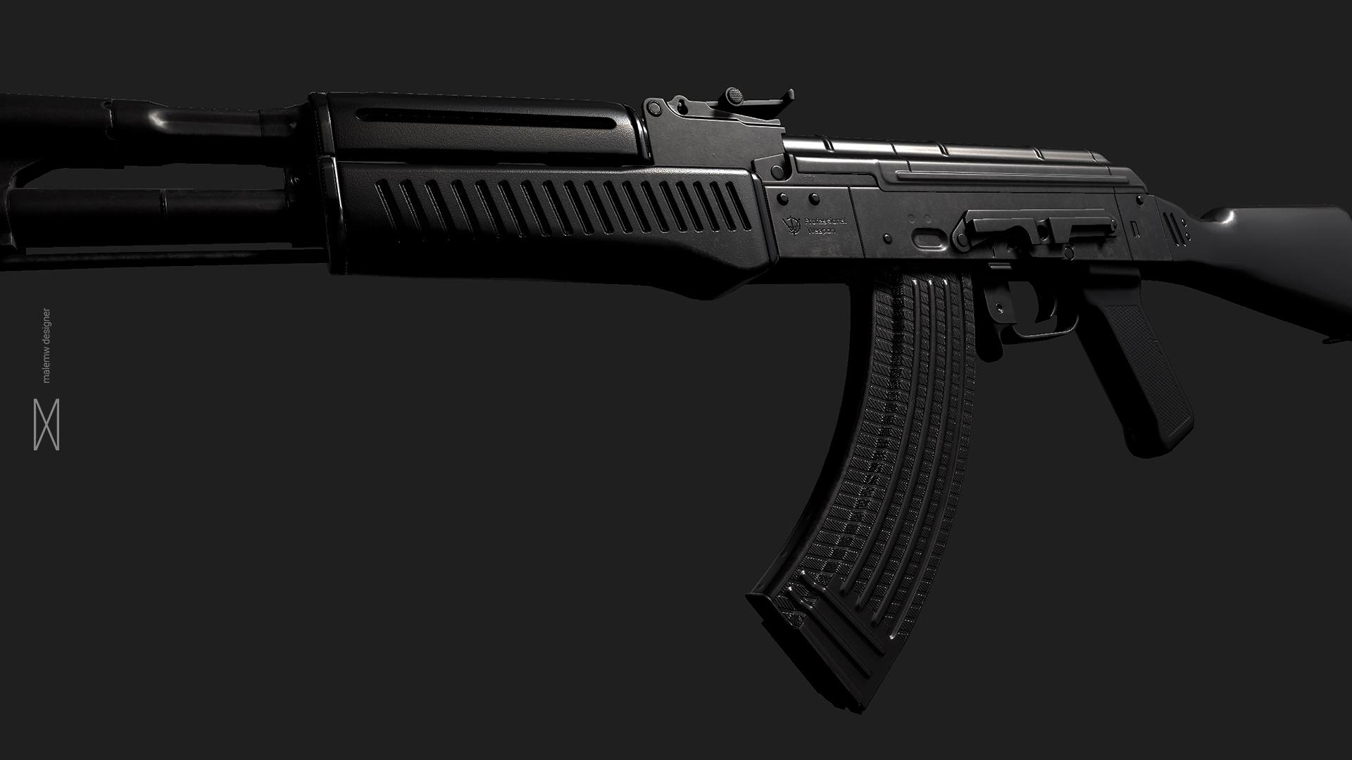 AK‑47 | Slate – Tactical Simplicity in Pure Blac